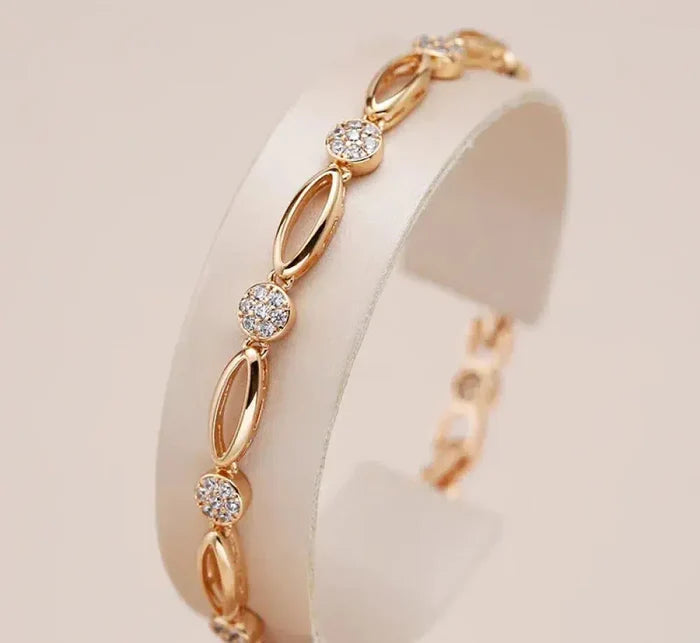 Klára | Gold-Plated Elegant Bracelet with Zirconia