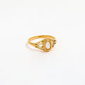 Klára | Gold-Plated Minimalist Ring with Delicate Wave