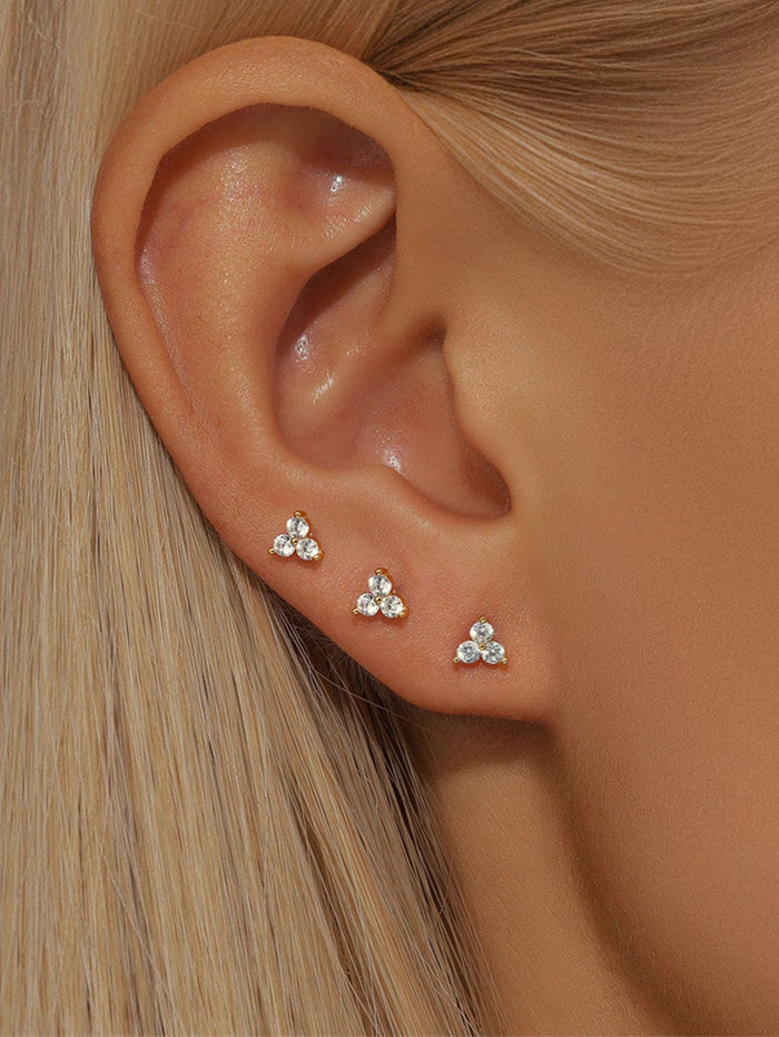 Klára | Gold-Plated Minimalist Shape Earrings