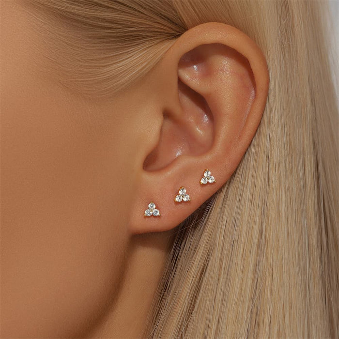 Klára | Gold-Plated Minimalist Shape Earrings