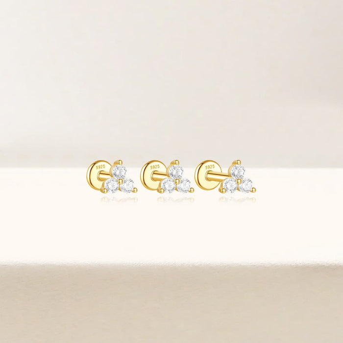 Klára | Gold-Plated Minimalist Shape Earrings