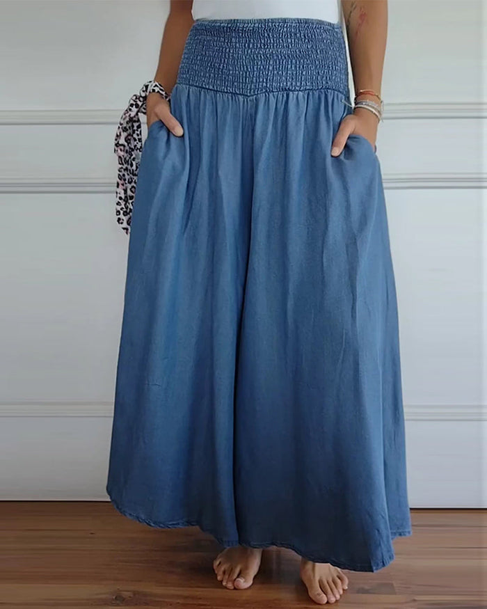 Krista - High-Waisted Wide-Leg Trousers