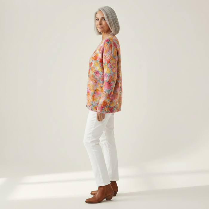 Kylli - Vivid Floral Cardigan