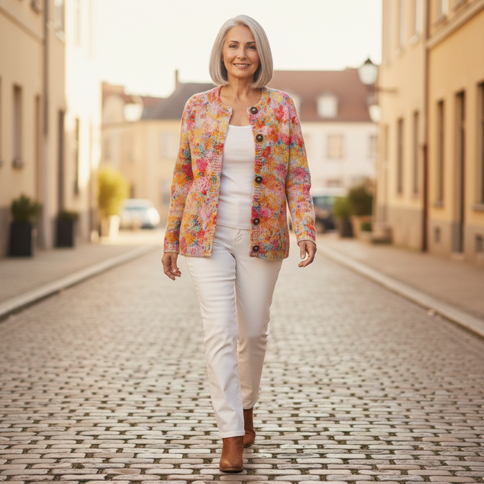 Kylli - Vivid Floral Cardigan