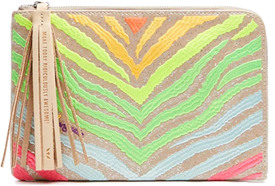 L-Shaped Clutch, Assorted Colors