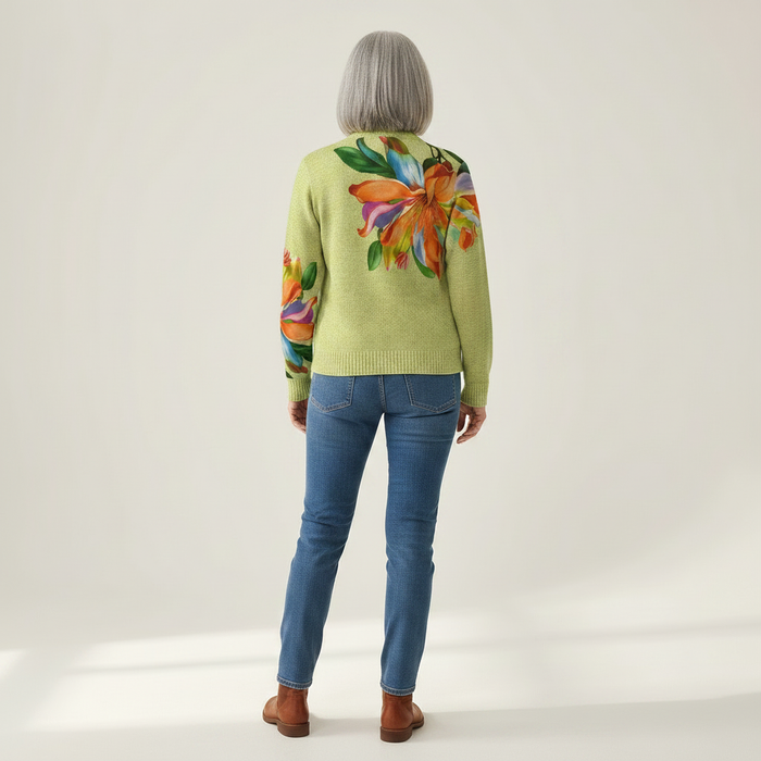 Lahja - Lily Print Zip Cardigan