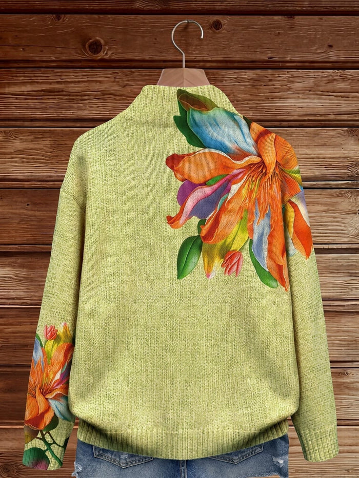 Lahja - Lily Print Zip Cardigan