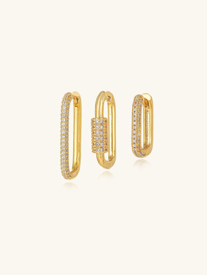 Lara | Gold-Plated Earrings with Delicate Curve
