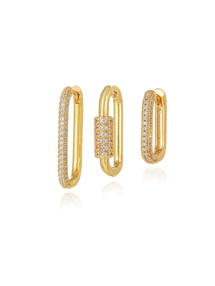 Lara | Gold-Plated Earrings with Delicate Curve