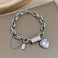 Lara | Gold-Plated Thick Heart Bracelet