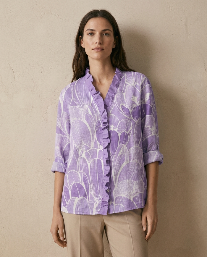 Lara | Linen Elegant Summer Blouse