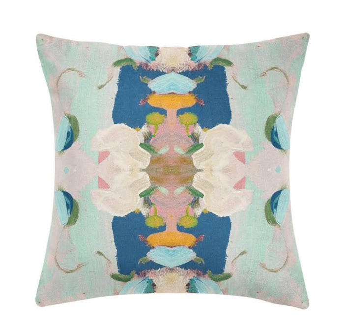 Laura Park Monet's Garden Navy 22x22 Pillow