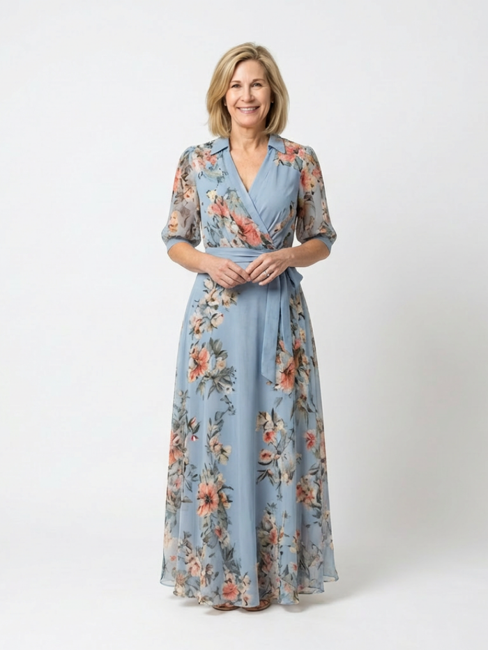 Laure | Floral Wrap Maxi Dress