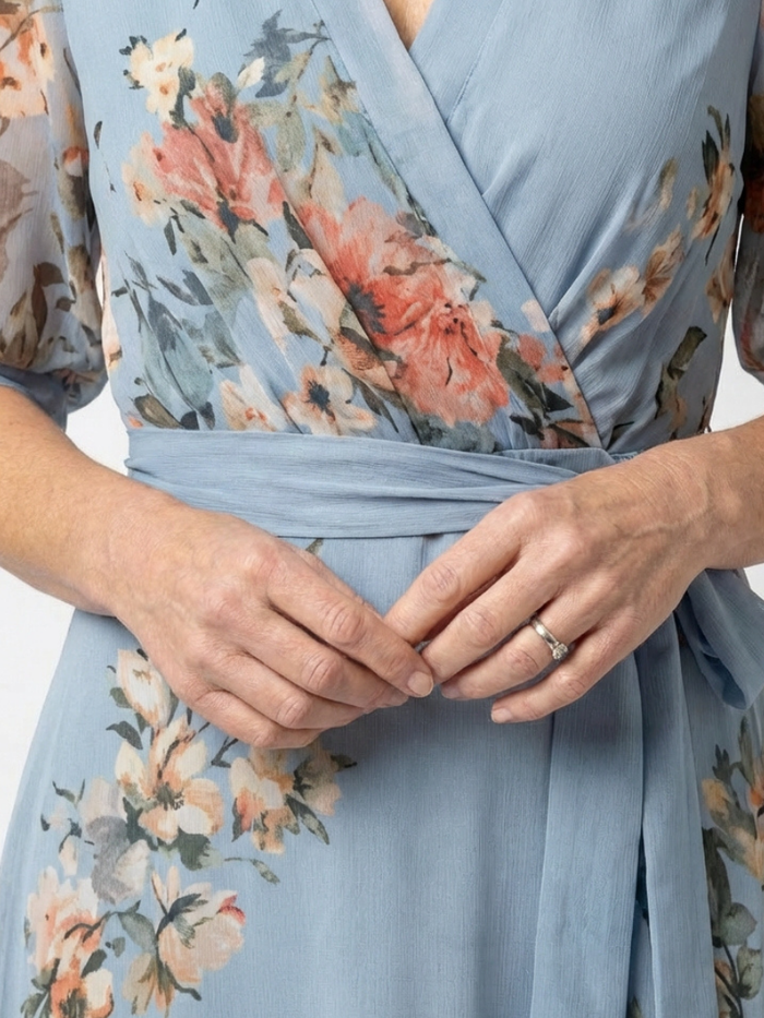 Laure | Floral Wrap Maxi Dress