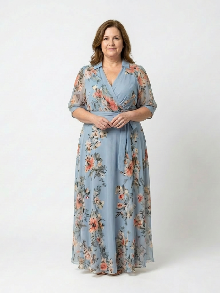 Laure | Floral Wrap Maxi Dress