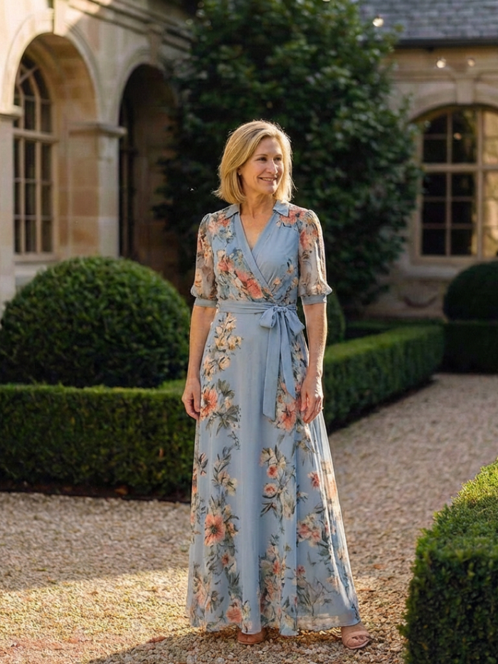 Laure | Floral Wrap Maxi Dress