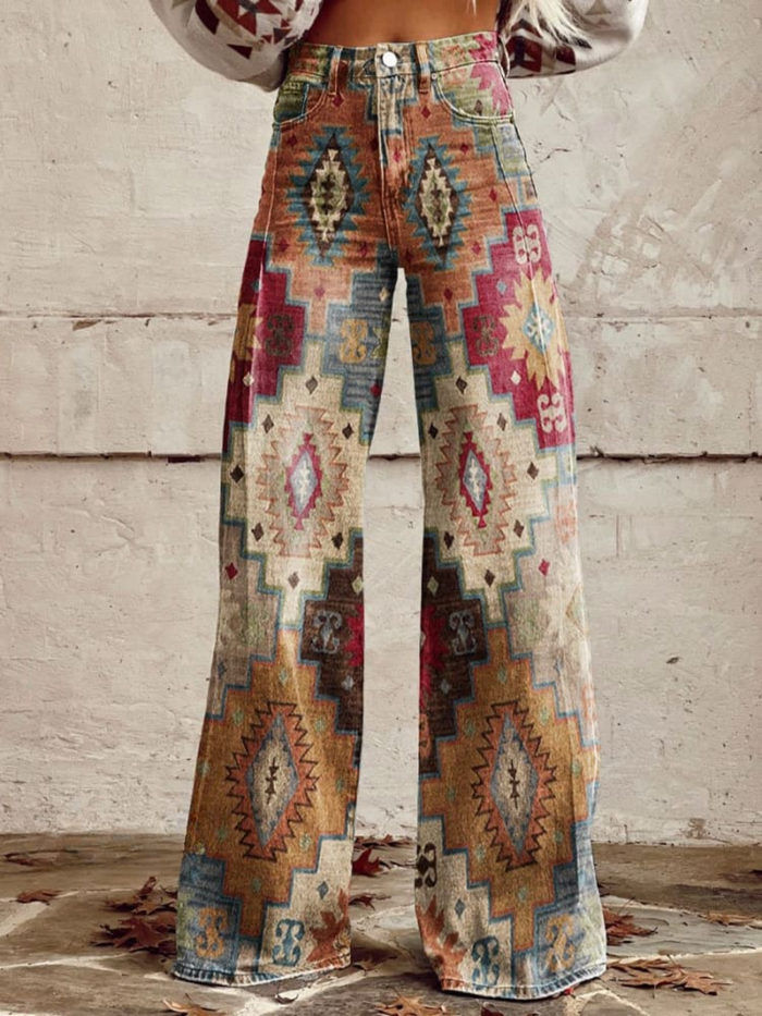 Lea | Trousers Chevron Retro