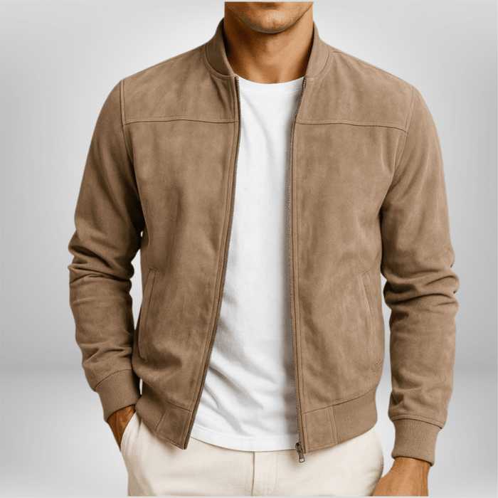 Leather Bomber Jacket
