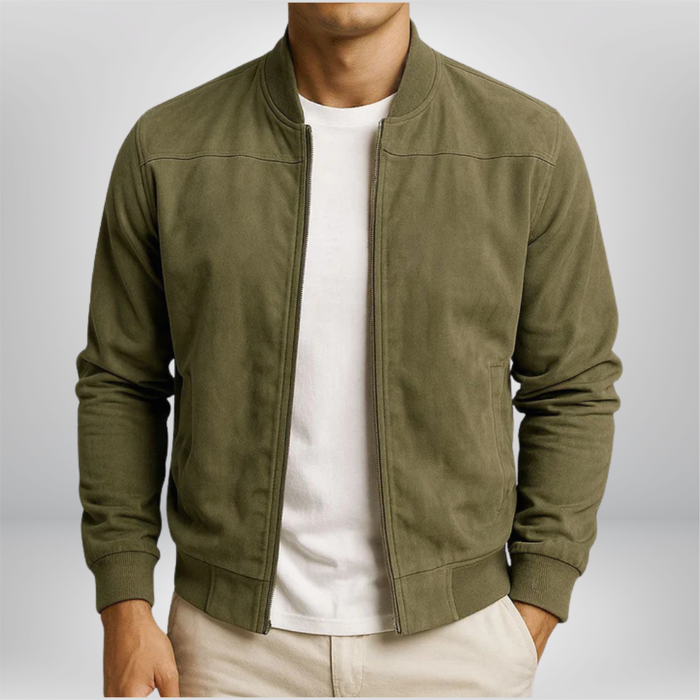 Leather Bomber Jacket
