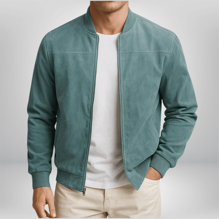 Leather Bomber Jacket