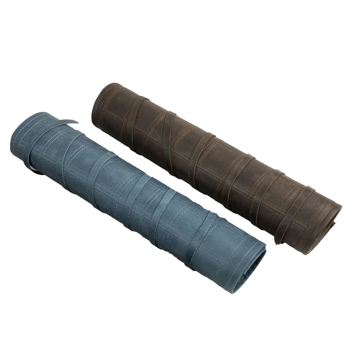 Leather Roll-Up Chess | Wooden Pieces | Travel