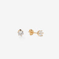 Lempi | Gold-Plated Zirconia Studs, 4 mm