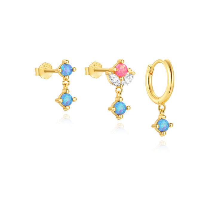 Lena | Gold-Plated Delicate Earrings with Shine