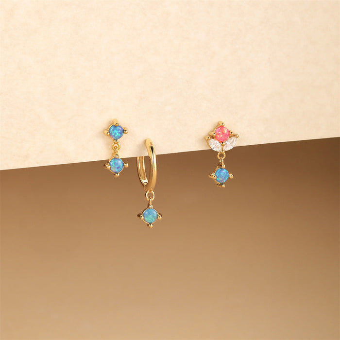 Lena | Gold-Plated Delicate Earrings with Shine