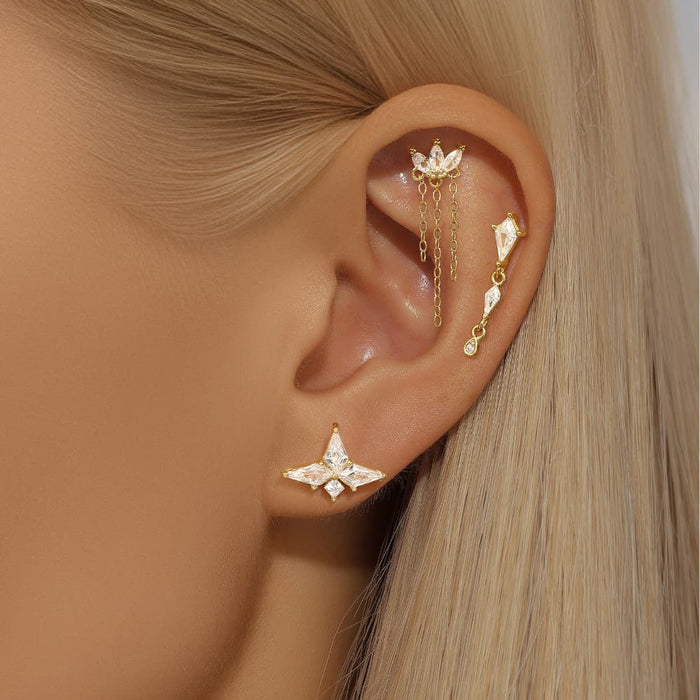 Leonie | Delicate Earrings with Shine