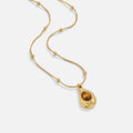 Leonie | Gold-Plated Chain Pendant with Round