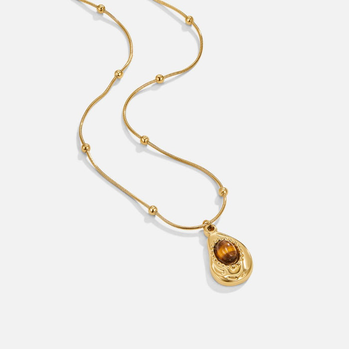 Leonie | Gold-Plated Chain Pendant with Round