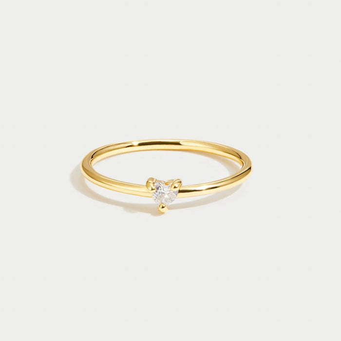 Leonie | Gold-Plated Simple Ring with Smooth Surface
