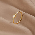 Leonie | Gold-Plated Simple Ring with Smooth Surface