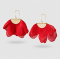 Leonor | Crimson Flower Earrings