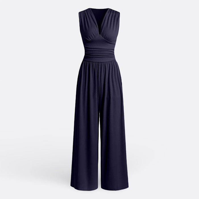 Leonor | Jumpsuit Chic Sleeveless Wide-Leg