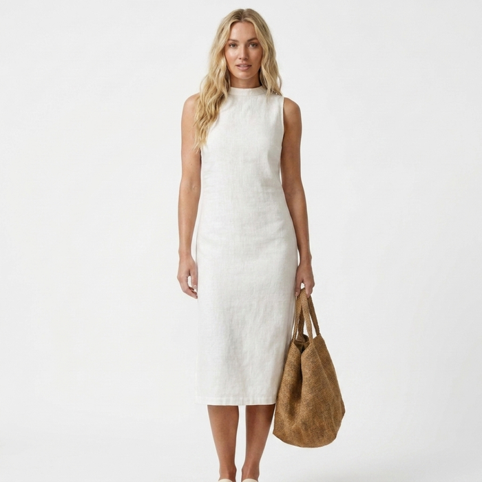 Lidia | Ribbed Midi Dress