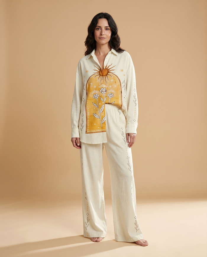 Light | Printed Shirt Set