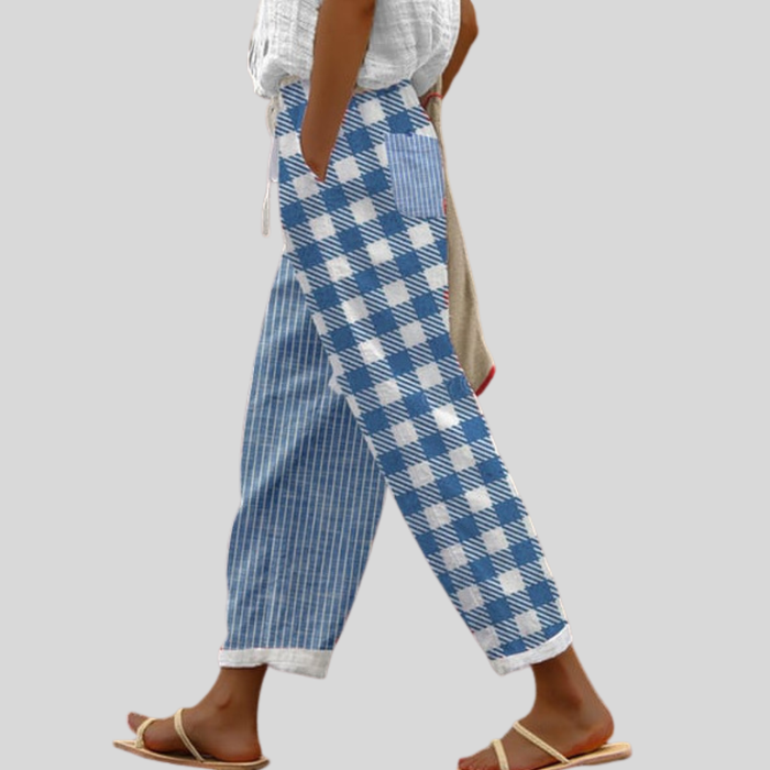 Liisa - Elasticated Wide-Leg Trousers