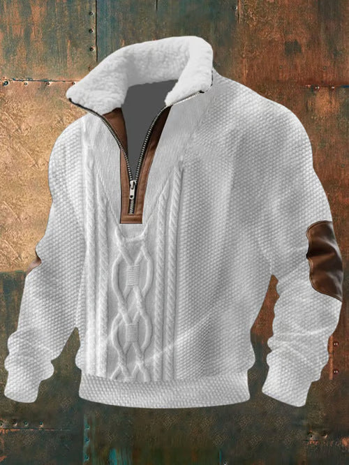Lined High Collar Jumper