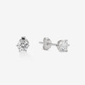 Linnea | Silver Zirconia Studs, 6 mm