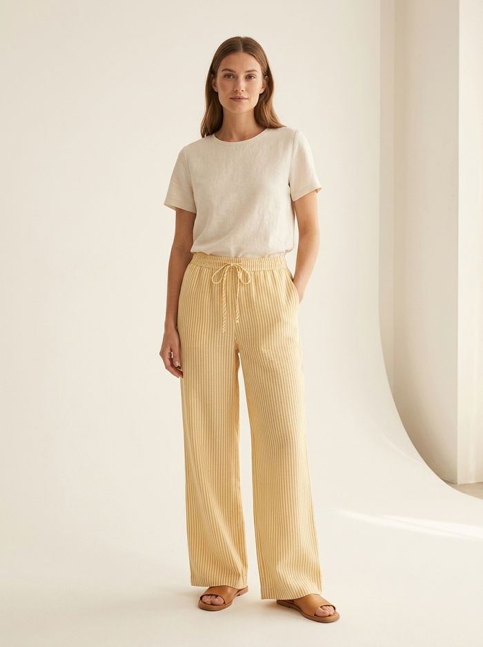 Liora striped trousers - editorial hero