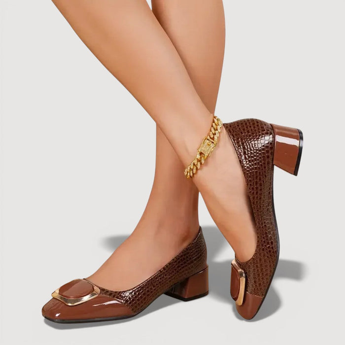 Livana | Heels Square Effect Croco