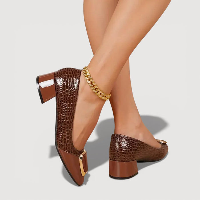 Livana | Heels Square Effect Croco