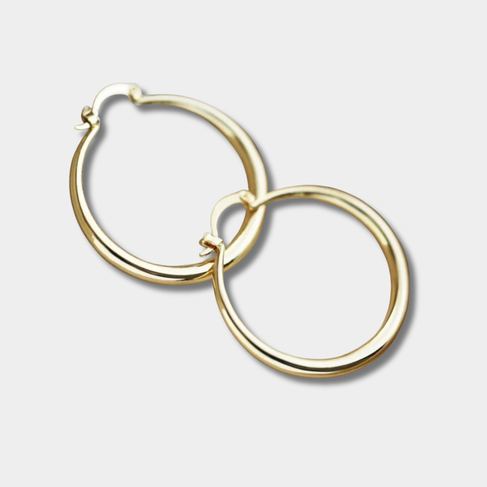 Lívia | Gold-Plated Large Earrings
