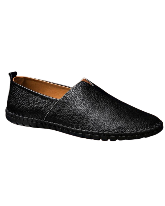 Loafers Leather Stitched Handheld