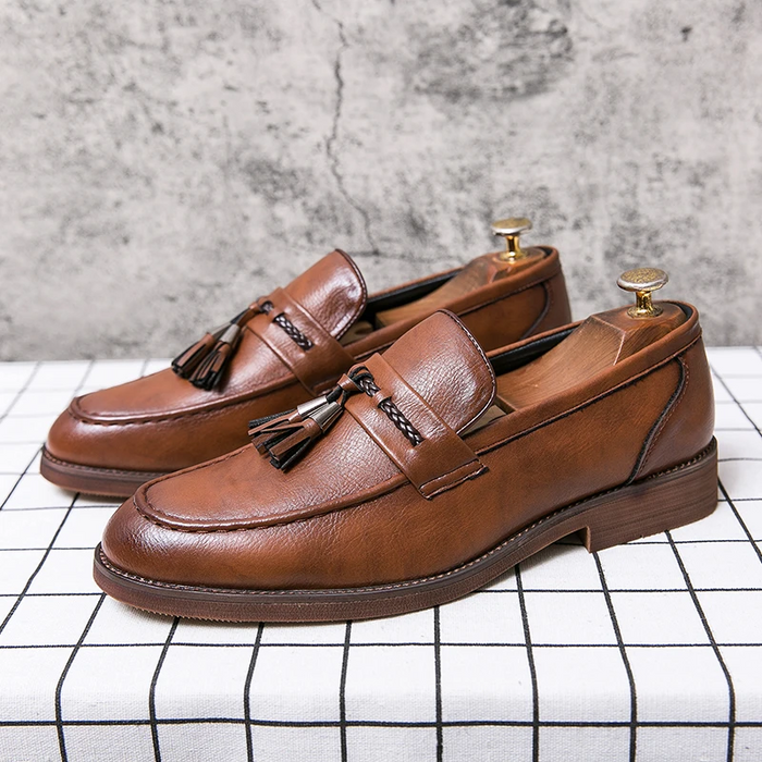 Loafers Leather with Tassels