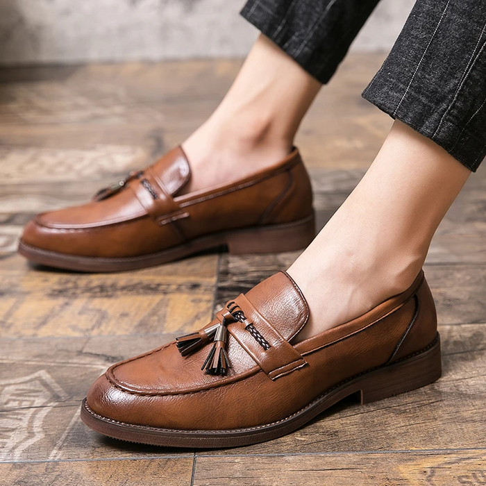 Loafers Leather with Tassels