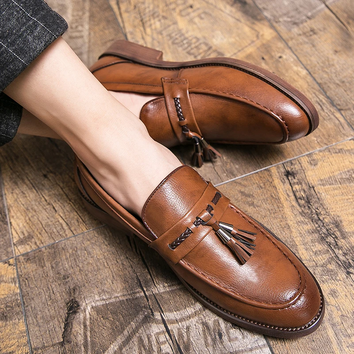 Loafers Leather with Tassels