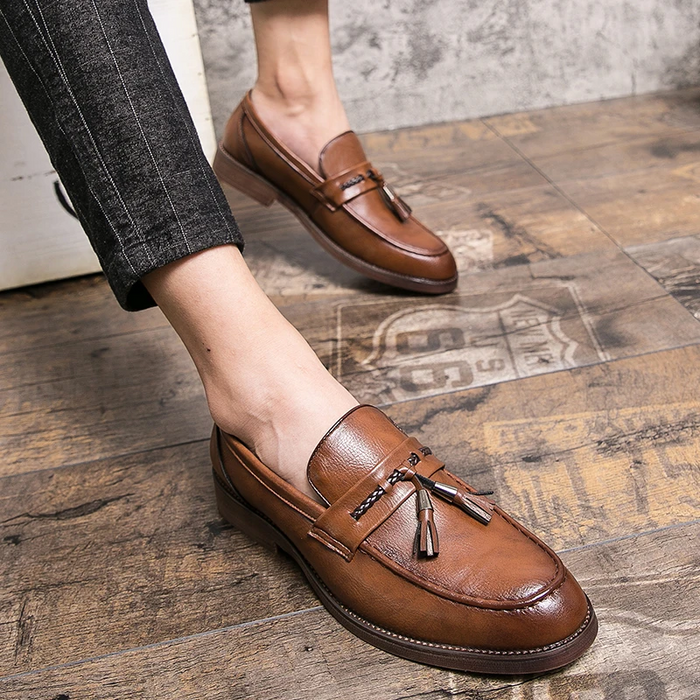 Loafers Leather with Tassels