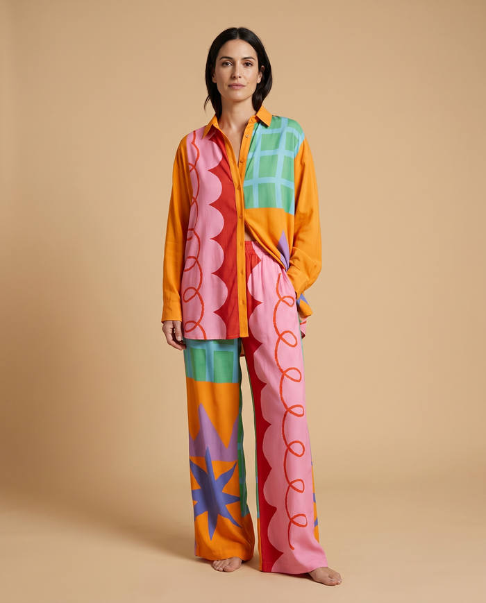 Lola | Printed Shirt Set